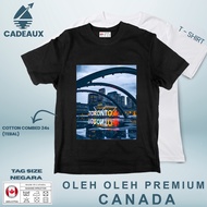 CANADA 14 SOUVENIR T-Shirt CANADA COUNTRYTAG 24s Combed Cotton T-Shirt SOUVENIR PREMIUM GIFT