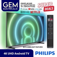 PHILIPS 4K UHD Android TV 65" - 70" (65PUT7906/68 | 70PUT7906/68)