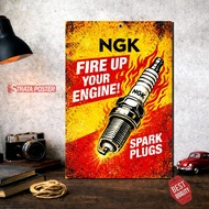 Automotive Poster Vintage Decoration Workshop Wall Decoration