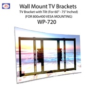 TV WALL MOUNT BRACKET WITH TILT  (60" - 75" TV) WP-720 (B)