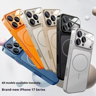 【instantly Change To 17】 Luxury Matte Casing Magnetic Phone Case for IPhone 17 16 15 14 13 12 11 Pro