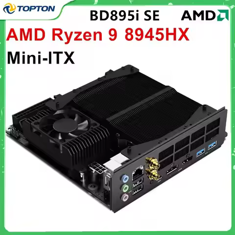 TOPTON BD895i SE Gaming Motherboard AMD Ryzen 9 8945HX 16C/32T 2*DDR5 2*NVMe PCIe5.0 x16 2.5G LAN Mi