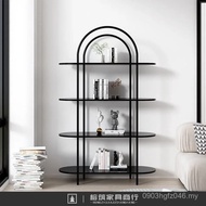 Storage Storage Rack Light Luxury Home Furnishing Rack Floor Display Rack Living Room Bookshelf Mult