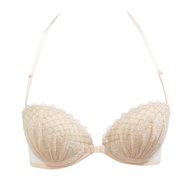 Annebra บราเสริมทรง ตะขอหน้า มีโครง เสริมฟองน้ำ Front Closer Mold Bra Bloom Up รุ่น AB1-567 สีพีช