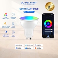 Outsmart Wifi Smart GU10 5W Light Bulb Spotlight | Lampu Mentol LED RGBWC LED Bulb Google Home