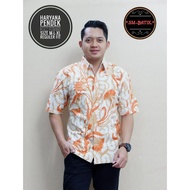 KEMEJA Batik Shirt with Lining, Men's Short Sleeve Batik Shirt, Men's Batik, HARYANA SHORT