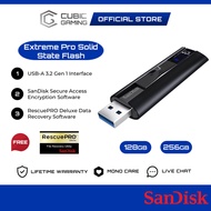 SanDisk Extreme Pro CZ880 Solid State Flash Drive USB 3.2 Pendrive (128GB/256GB)