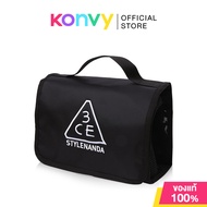 3CE Wash Bag 1pc #Black กระเป๋าอเนกประสงค์ สีดำ