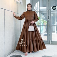 Evina Dress - Modern korean style layered dress with hijab, princess silhouette, toyobo material