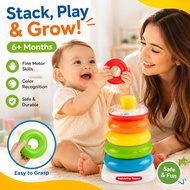 Rainbow Tower Baby Rock A Stack / Baby Toy / Baby Stack