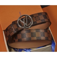 LV Business High Quality Fashion Genuine Leather Leather Belt Women Belt Men Belt