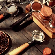 E61 Coffee Machine Extraction 304 Stainless Steel Accessories Wooden Handle 58MM
