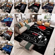 GTR Racing Retro Printed Carpet, Living Room, Bedroom, Carpet, Balcony, Bathroom, Non Slip Door Mat,