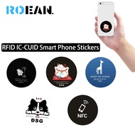 （A phone lanyard）ชิป Nfc อัจฉริยะ1ชิ้นสติ๊กเกอร์ติดโทรศัพท์มือถือบัตรจำลอง Rfid บัตร Cuid Card 13.56Mhz Label Copy 1K ป้าย S50 Token Clone