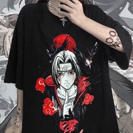 Japanese Anime Naruto Sasuke Lose Plain T-Shirt Casual Top Big Size S-5XL