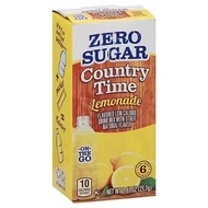 COUNTRY TIME ZERO-SUGAR LEMONADE POWDERED DRINK MIX PACKS 6 COUNTS 0.83OZ USA IMPORT