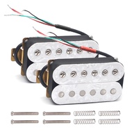 White Pearl Electric Guitar Humbucker Adjustable Screw Dual Coil for 6 String Electric Guitar Coil S