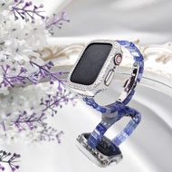 頂級冰種彩色丹泉石 坦桑 Apple Watch 智慧手錶 寶石錶帶 禮物