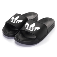 Adidas Clover Slippers Men Women Sandals Soft Shock Absorber Sports Black FU8298