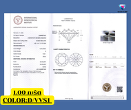เพชร CVD รูปทรงกลม Diamond CVD Lab grown Diamond ROUND D/E/F color VVS1 VVS2 with certificate เพชรสั
