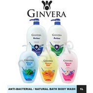 Ginvera Antibac (Anti-bacterial) and Natural Bath Shower Foam Body Shower/Body Wash 1L (Bundle of 3/6/9)