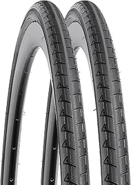 YunSCM 2 Pack 28 Inch Bicycle Tyres 28 x 1.10 700 x 28C ETRTO 28-622 Tyre Compatible Bike 700 x 25C 