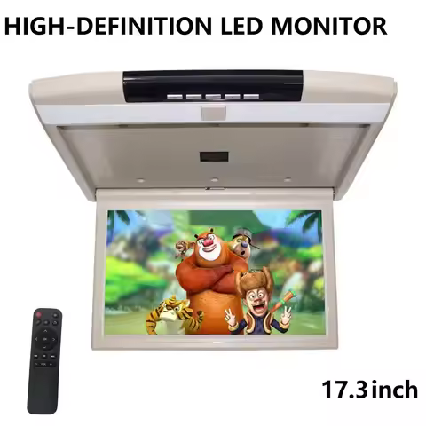 17.3-inch HD car television 1080P high-definition LCD display MP5 USB SD/HDMI Android 12 Network TV