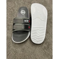 DA54 }} DF.FOOTWER double webbing sandals 02 men's and women's slop sandals Casual Pailon sandals Ru