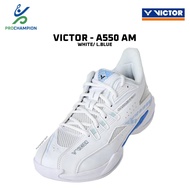 VICTOR A550 AM White Light Blue Badminton Shoes