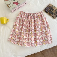 Cartoon cat printed sleeping pants for women comfortable and loose home pants