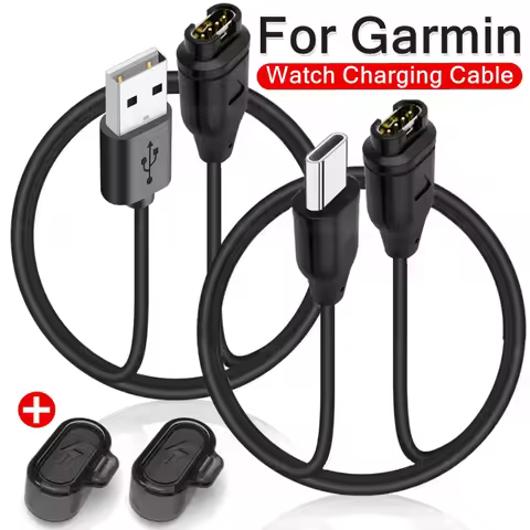 Type C USB Charger Line For Garmin Watch Instinct Venu 2 Fenix 8 7 6S Universal Dust Plug Portable T