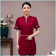 In sock Chinese Hotel Waiter Work Clothes Men And Women Summer Clothing Hotel Front Hall Delivery C