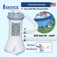 Intex ส่งฟรี เครื่องกรองน้ำระบบไส้กรอง 2,006 ลิตร/ชม. (สระ 8-12 ฟุต) รุ่น 28604 INTEX 28604/58604 Pool Pump Filter Summer Pool Water Cleaning Kit