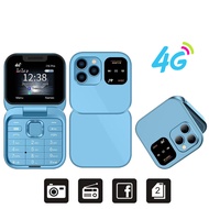 โทรศัพท์มือถือ SERVO i16 Pro 4G LTE แบบพับได้ขนาดเล็ก รองรับสองซิม บันทึกเสียงสนทนา โทรด่วน วิทยุ FM