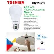 TOSHIBA LED BULB 9W A60 4000K COOLWHITE E27 / ES