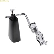 Doublebuy Adjustable Metal Cowbell Clamp L-Rod Cowbell Mount Holder Clip with Cowbell