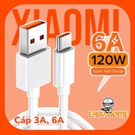 XlA0Ml Miturbo 3A, 6A fast charging cable 1m long 30w 33w 67w 120w supports PD 27w, 65w (no box) USB