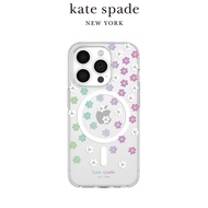 【kate spade】iPhone 15系列 MagSafe 精品手機殼 幻彩小花/ iPhone 15 Pro