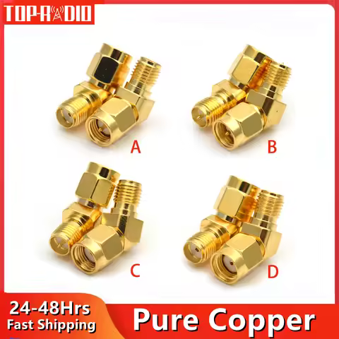 1PC SMA to SMA Adapter 45 135 Degree PR SMA Male to RP-SMA Female RF Connector FPV Race Goggle Anten