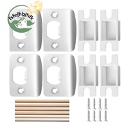 [fsfejhbjhfk]4 Pack Door  Strike Plate-Stainless Steel Door Lock Strike Plate Repair Kits-Door  Rest