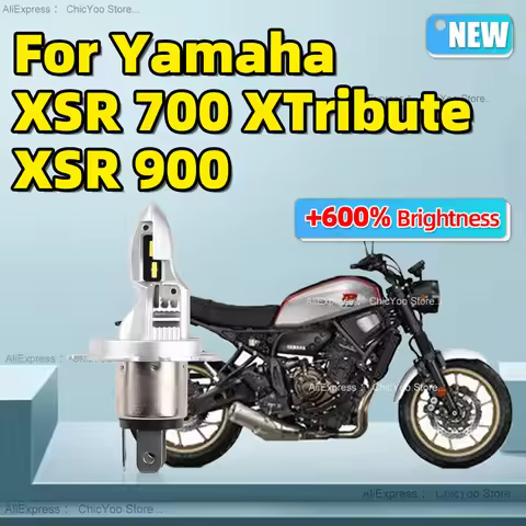 1PCS Wireless LED Motorcycle Headlight 15000lm CSP Moto Bulbs 6000K Plug and Play For Yamaha XSR 700
