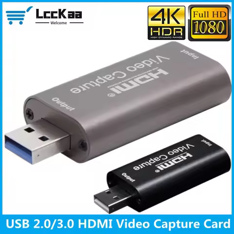 USB 3.0 2.0 Video Capture Card 4K HDMI Video Grabber Box for PS4 Game DVD Camcorder Camera Record pl