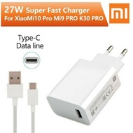 XIAOMI MI9 27W FAST CHARGING TURBO CHARGER USB TYPE C CABLE