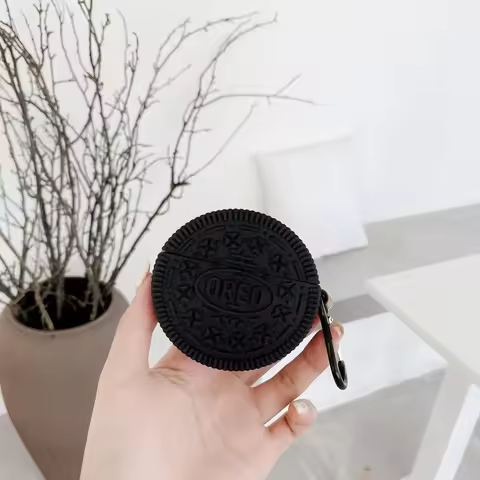 3D Cute Funny Cookie Design Silicone Case,For Realme Buds Air 5 Pro Earbuds Case,For Realme Buds Air