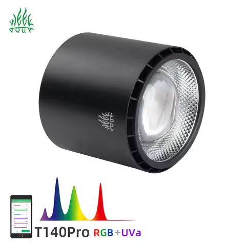 Week Aqua T140 Pro LED Aquarium Pendant Light 90W RGB UVA Full Spectrum Bluetooth App Control for Pr