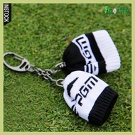 [lzdxwcke1] Knitted Golf Ball Cover Belt Bag for 2 Golf Balls Fashion Gift for Golfers Stylish Keychain Golf Ball Bag