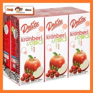 Delite Kranberi & Epal  6X250ml