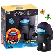 P.M.I. Among Us Crewmate Figure with Stamper | 4.5-Inch-Tall Among Us Toy + 3 Hidden Accessories| Am