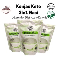 [3in1 Family Pack] Konjac Nasi Konjac Rice 0 fats 0 lemak Sugar free 0 gluten Halal Produk