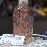 馬達加斯加黑超七骨幹原礦柱(金紅石)(黑雲母)